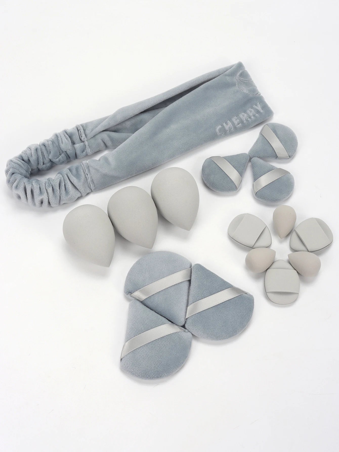 Casual Hairband 16-Piece Set, Face Wash, Facial Cleansing, Makeup Removal, Travel, Suitable for All Skin Types