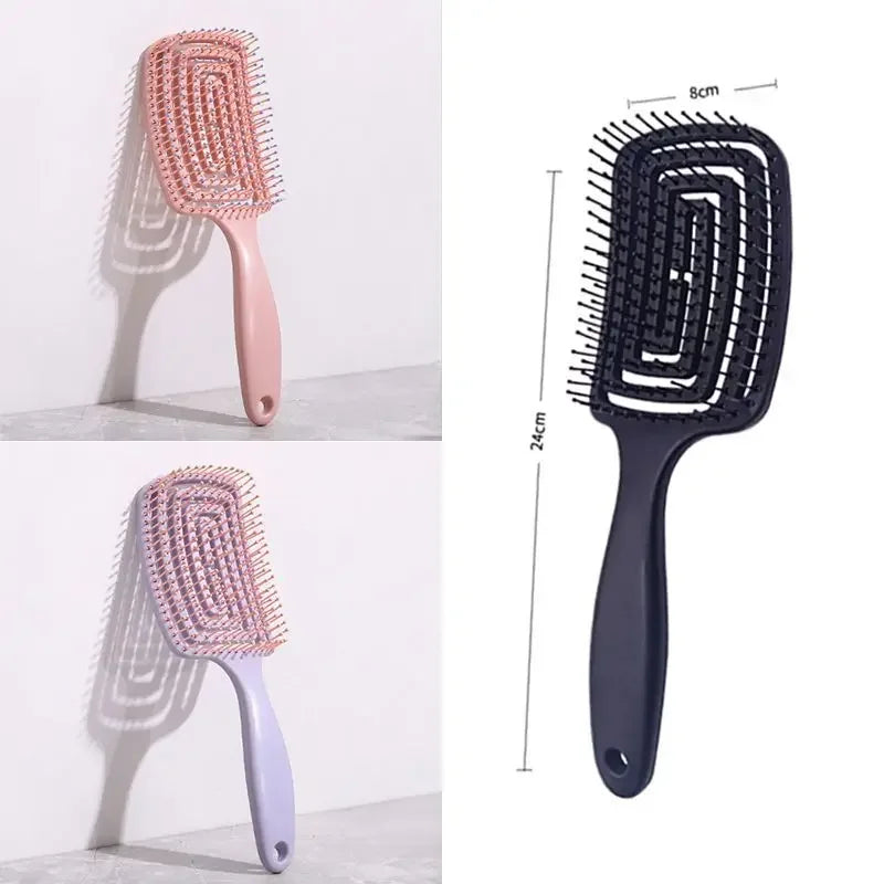 Hair Scalp Massage Comb Hair Brush Anti-static Wet Dry Curly Detangler Hairbrush Salon Hair Styling Tool for Women Men New