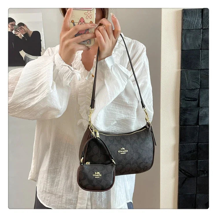 2025 Latest! Modern Vintage Cherry Crossbody - Mahjong - Style Chain Bag, Shoulder/Underarm Design, Women's Light Luxury