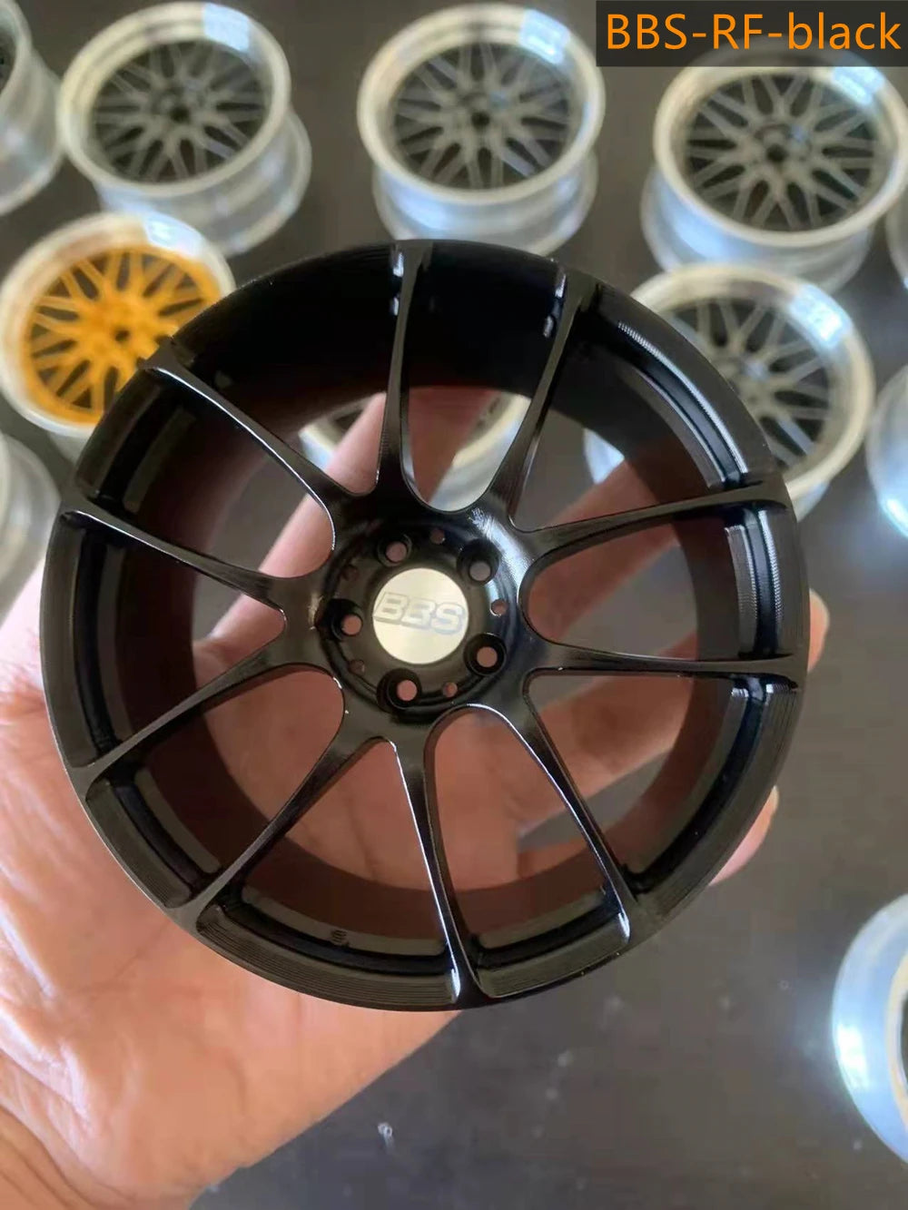 1/5 Car Model Metal Forged Assemble Refitting Wheel Hub  Creative Desktop Display  Personalized  Modification Toys Gift