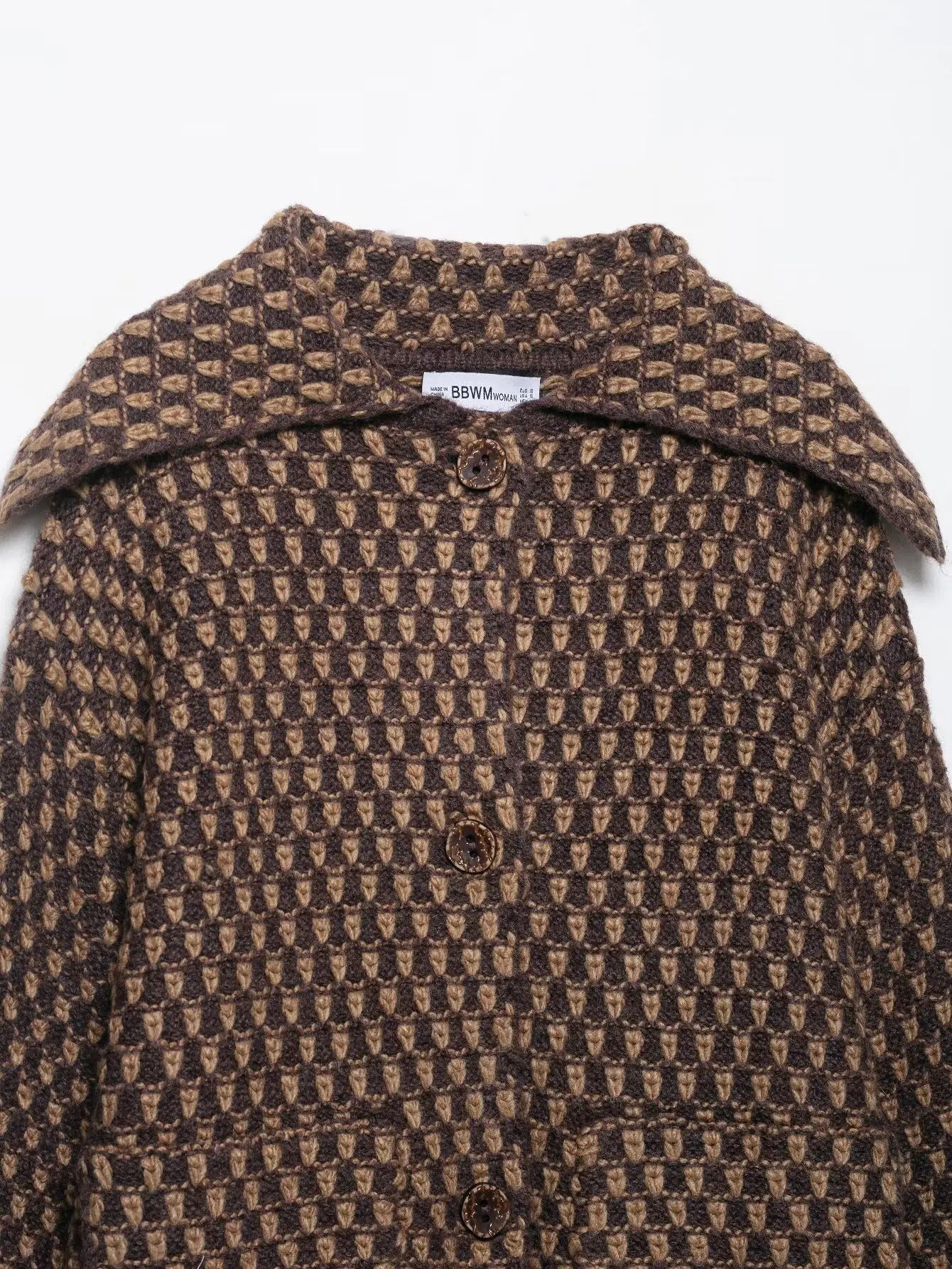 Chic Fashion Knitted Jackets for Women 2025 Autumn Winter Long Sleeve Single-Breasted Short Coats High Street Casual New Jackets