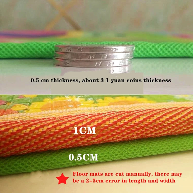 New 1CM EPE Crawling Play Mats Baby Activity Gym Folding Carpet Baby Game Mat for Children's Safety Mat Rug Non-toxic 200x180cm