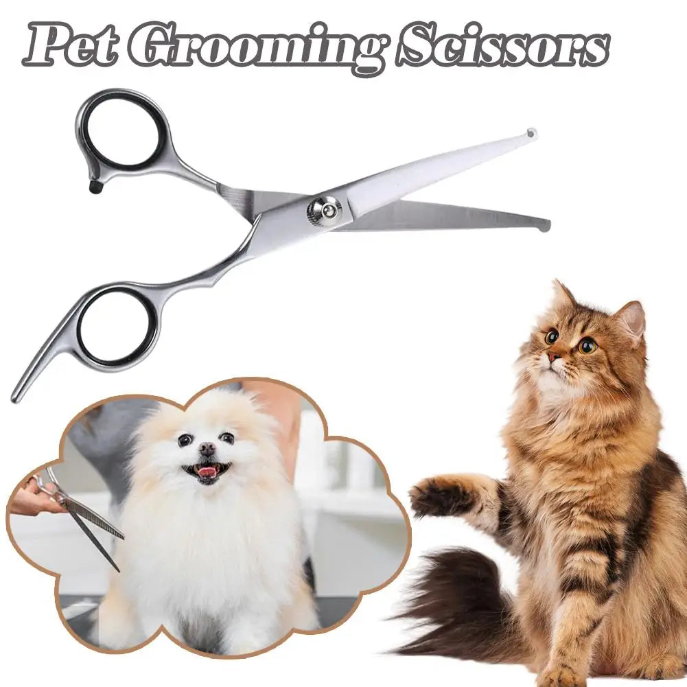 1PC Up Curved Pet Grooming Scissors Right And Left Hand Dog Grooming Hair Shears Professional Hairdressing Scissors