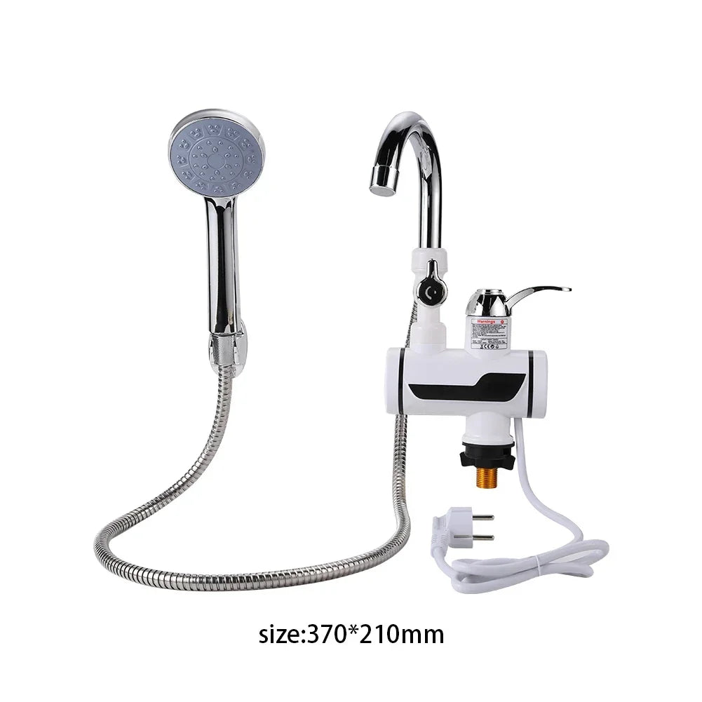 3000W Electric Kitchen Water Heater Tap Instant Hot Water Faucet Heater Cold Heating Faucet Tankless Instantaneous Water Heater
