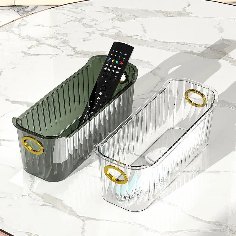 Cosmetics Box Desktop Storage Drawer Stackable Storage Box with Handle Makeup Organizers Basket Poatable Sundries Acrylic Rack