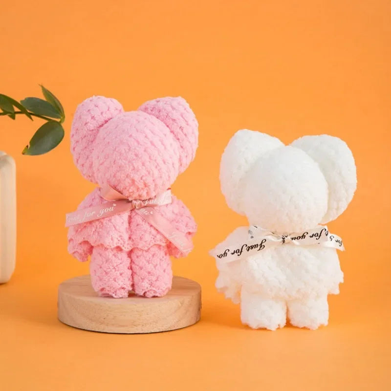 منشفة دب تذكارية لحفلات الزفاف، هدية صغيرة، منشفة دب من الصوف المرجاني، هدايا زفاف للضيوف، هدية عيد الشكر لوصيفة العروس بكميات كبيرة