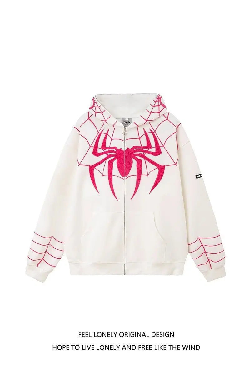 Anime Marvel Spider Man Hoodie 3D Digital Printing Hoodie Fashion Hip Hop Sweatshirt Zipper Top Women'S Coat Couple Holiday Gift
