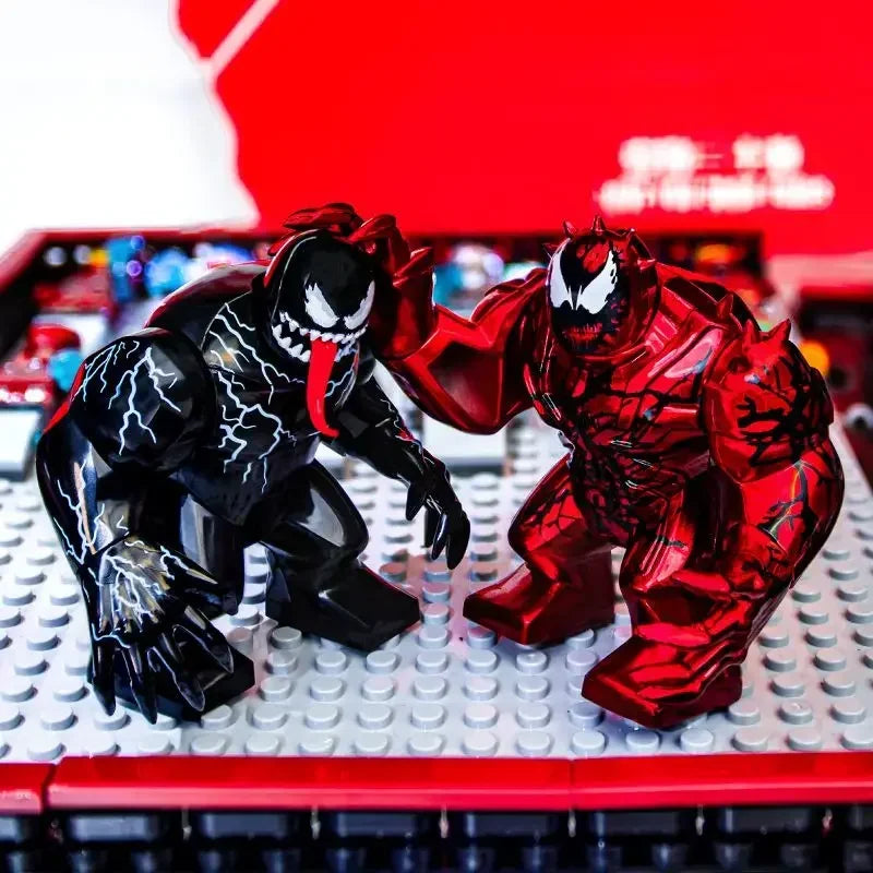 Marvel Captain America  Iron Man Venom Wolverine Thor Black Panther Thanos Doll Mecha Man Doll Building Block Assembly Toy Model
