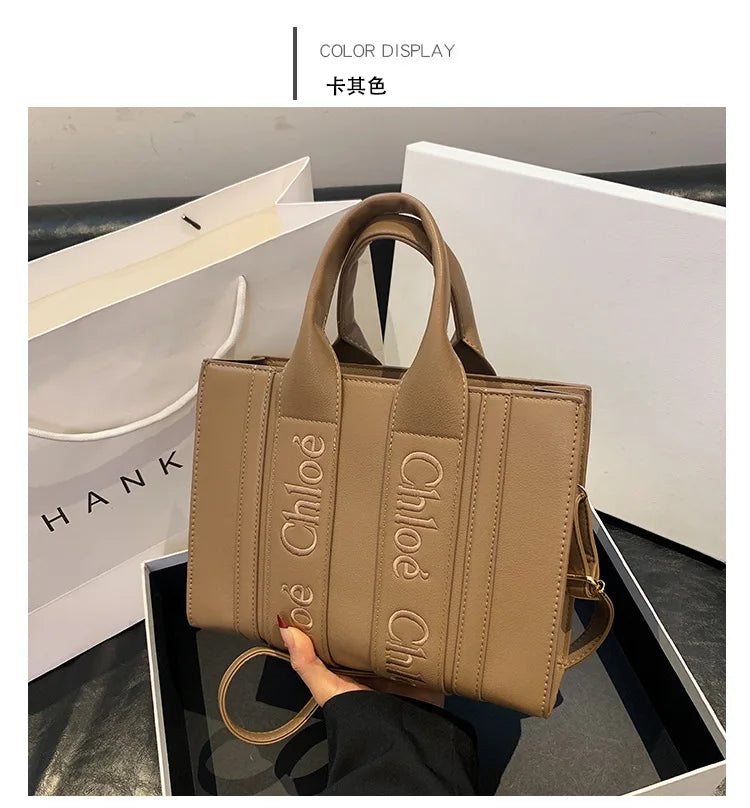 ‌2025 Fashion Embroidery Handbag - Adjustable Shoulder Tote, Crossbody Purse, Trendy & Practical, Perfect for Daily Outfits‌