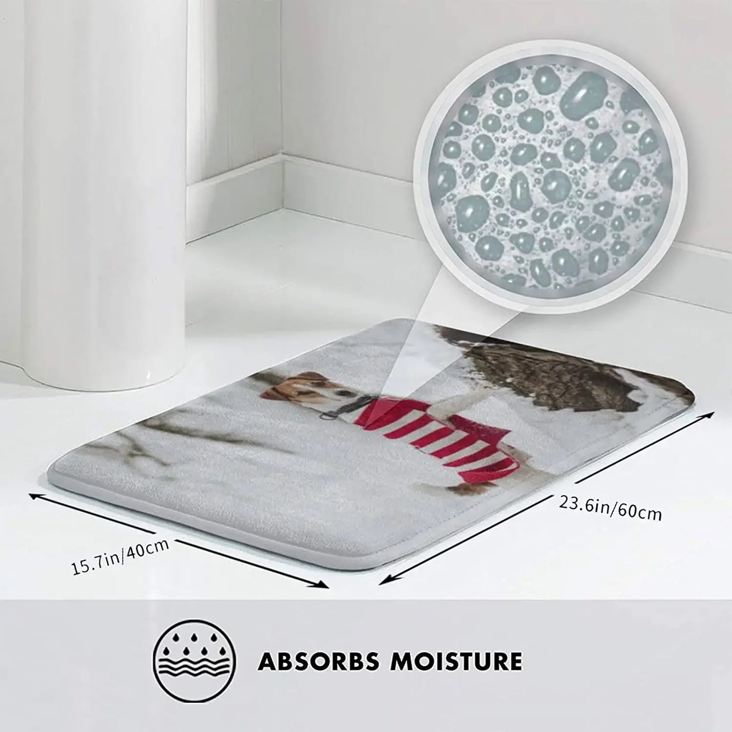 Custom Pet Rug Upload Your Logo Photo Text Personalized Doormat Soft Custom Rug For Front Door Christmas Gifts Halloween Decor