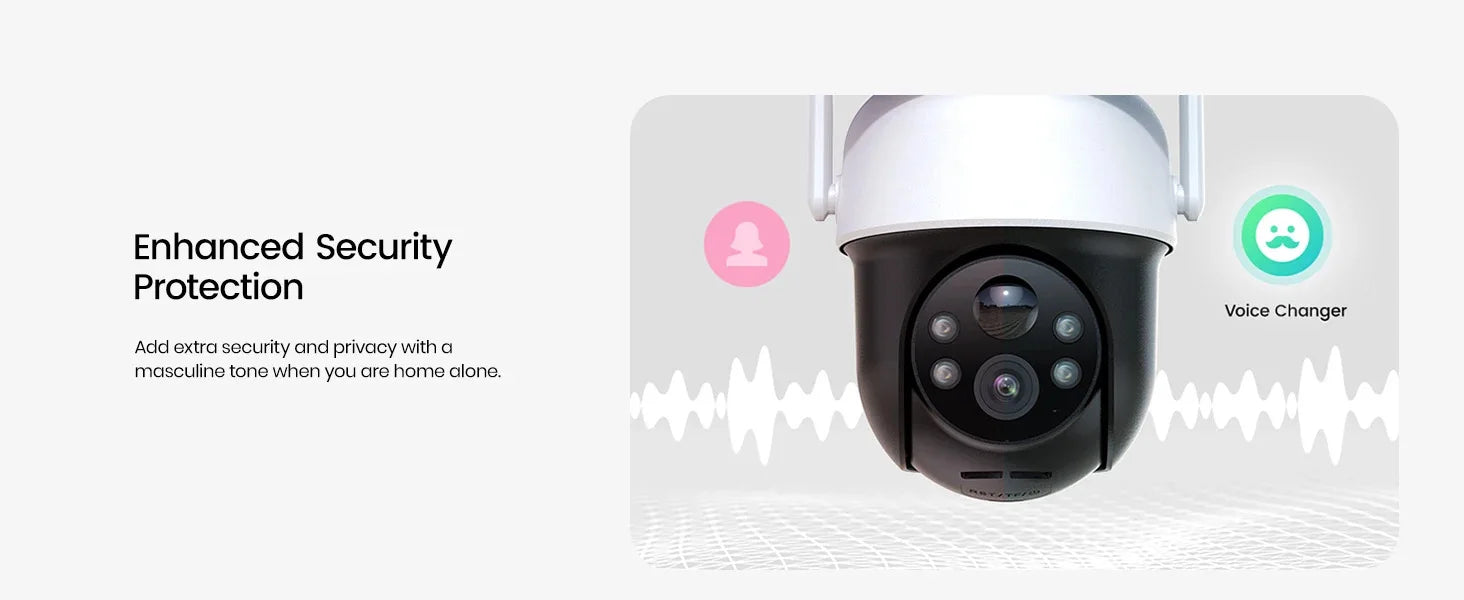 AOSU 3MP 100% Wire-Free Solar WiFi Camera 5000mAh Battery Two-way Audio Security Camera Wireless Solar Panel PTZ CCTV Camera