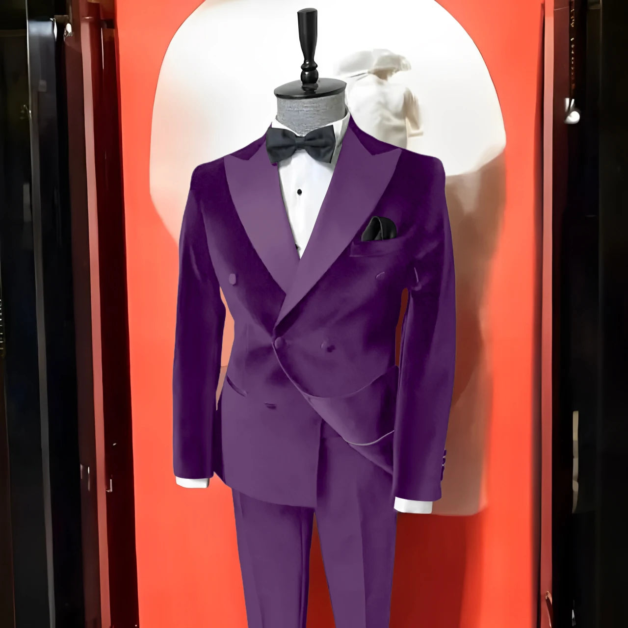 Costume en velours noir 2 pièces