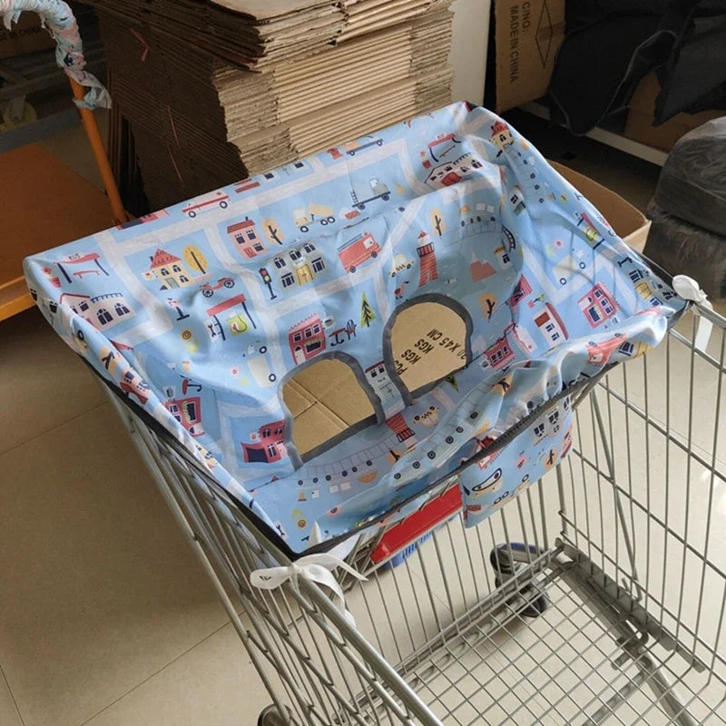 Infant Trolley Cover Supermarket Grocery Shopping Cart Cover Baby Seat Pad Kids Portable Traveling  Anti-dirty Seat Cushion
