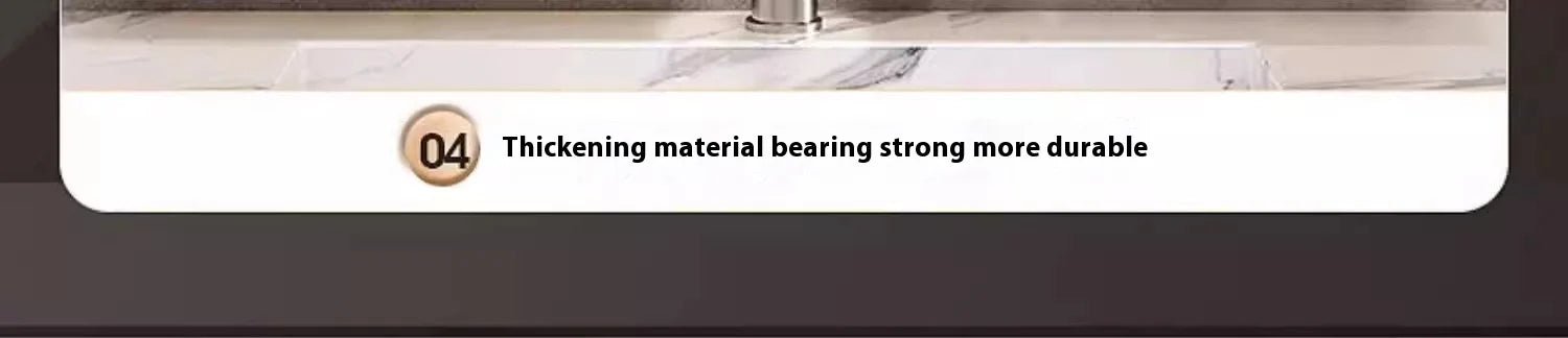 Kitchen and bathroom storage rack, washbasin rack, suction cup mirror, front rack, bathroom sink, faucet, wall mounted