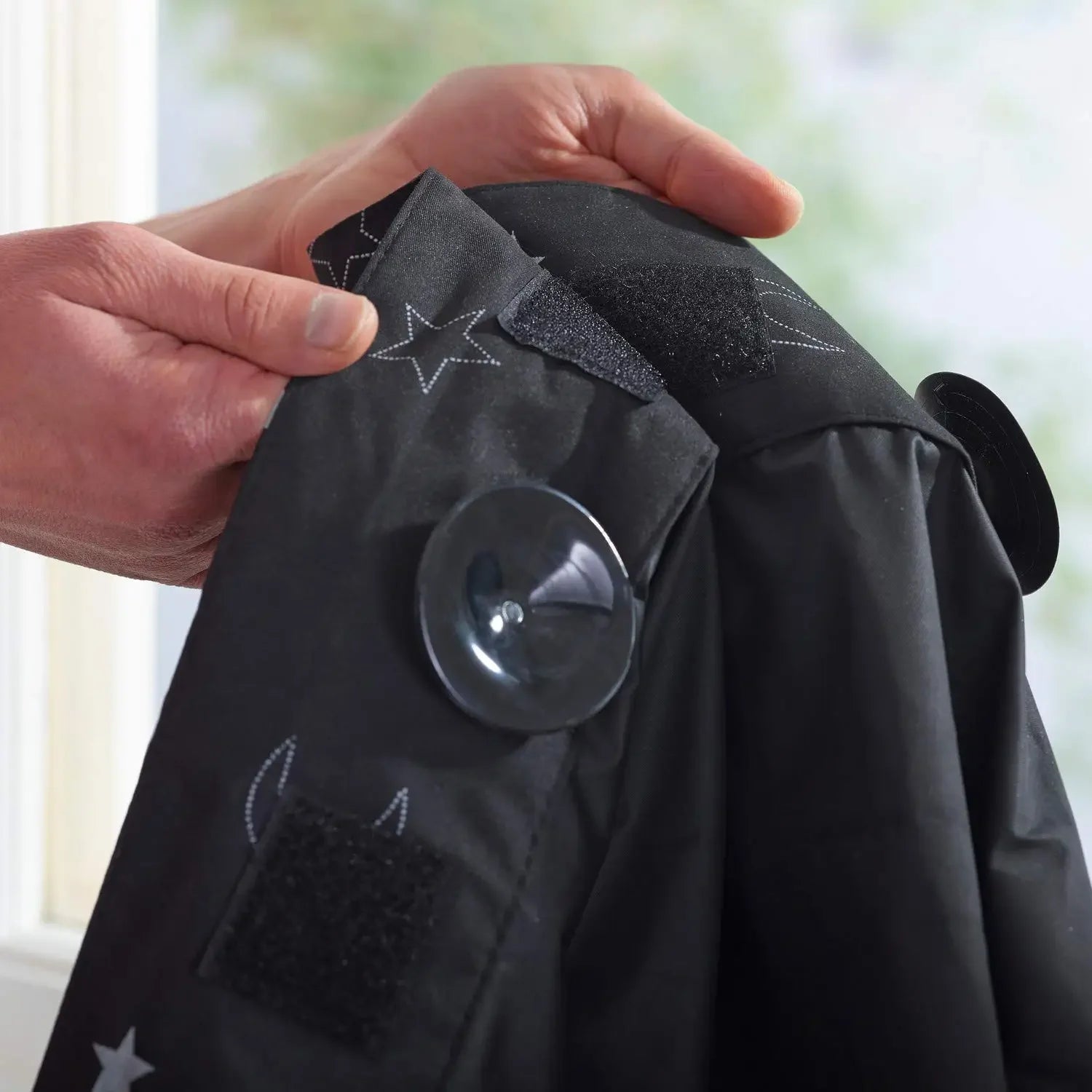 Custom-madePortable Window Blackout Curtain Shade with Suction Cups Travel, Kids, and Baby Nursery 50" x 78" Moon &amp; Stars 1 Pack