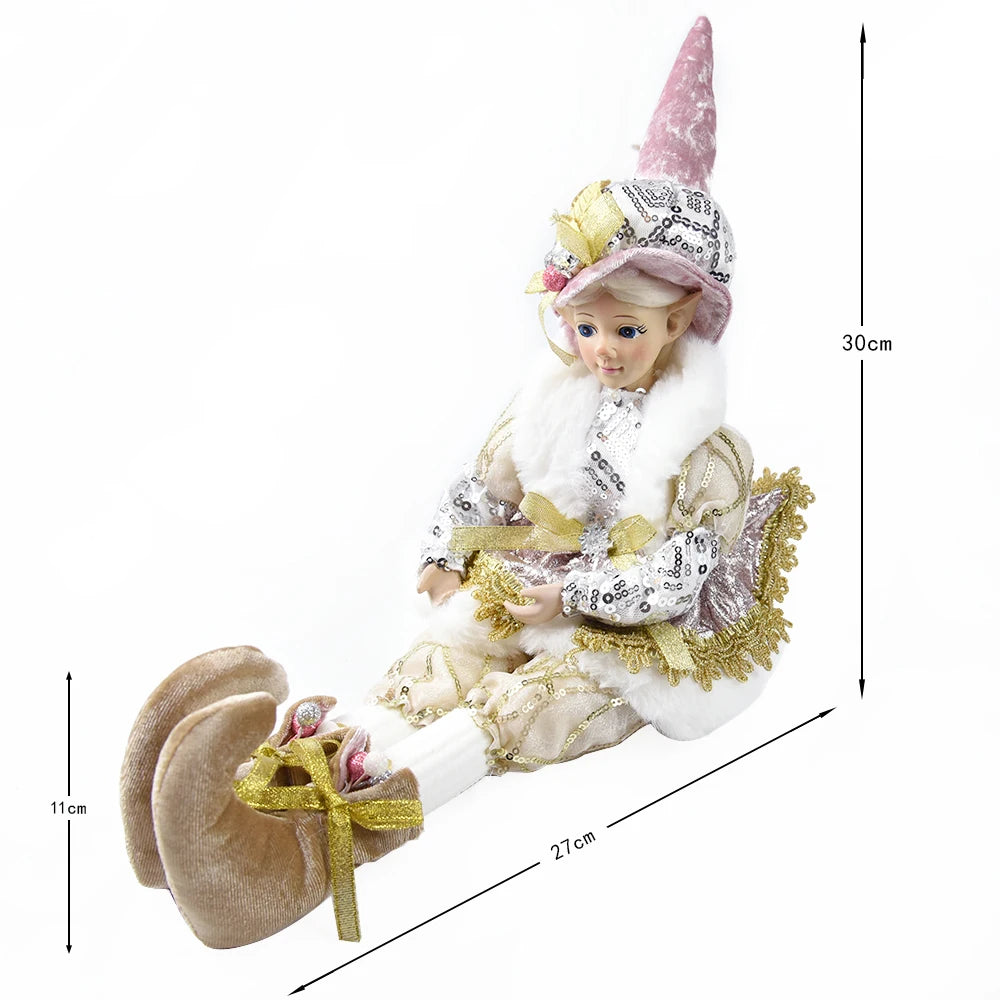 Hanging Decoration Navidad Natal 2025 New Year Gifts Elf Boy Dolls with Mask Christmas Tree Pendant Ornaments Elf Gifts