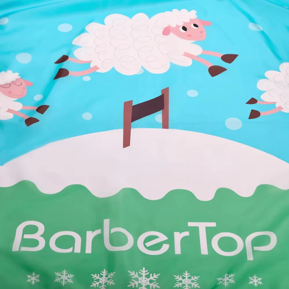 Children's Cute Cartoon Hairdressing Cape Hair Cut Styling Gown Barbershop Haircut Cape Hairdresser Cloth for Kids