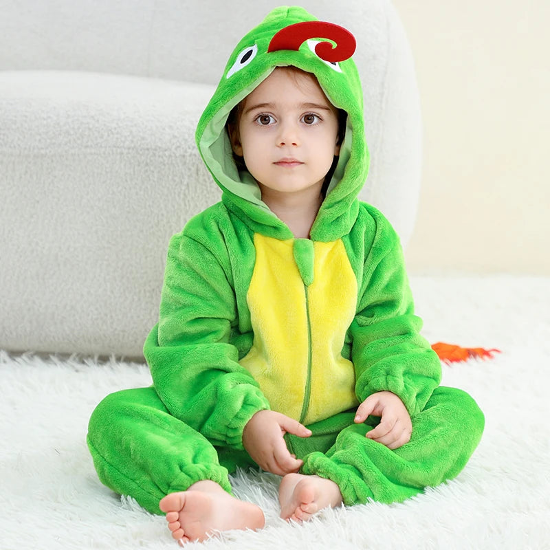 Winter Baby Rompers Baby Pijamas Halloween Ghost Bat Shark Deer Animal Cartoon Hooded Jumpsuits Cosplay Costume Boys Girl Pajama