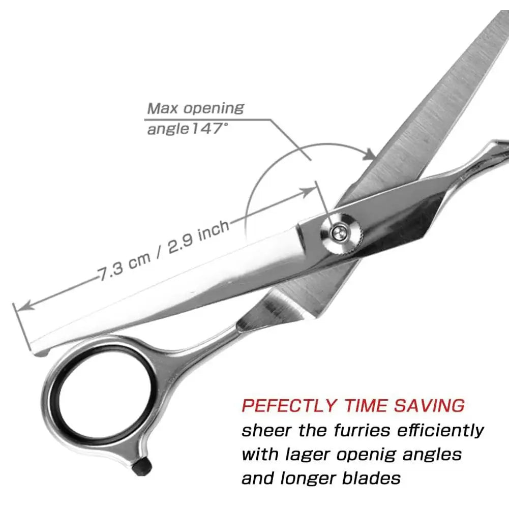 1PC Up Curved Pet Grooming Scissors Right And Left Hand Dog Grooming Hair Shears Professional Hairdressing Scissors