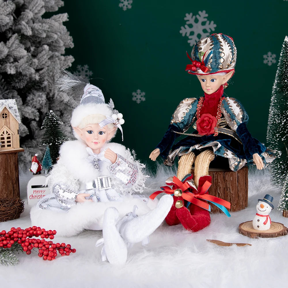 Hanging Decoration Navidad Natal 2025 New Year Gifts Elf Boy Dolls with Mask Christmas Tree Pendant Ornaments Elf Gifts