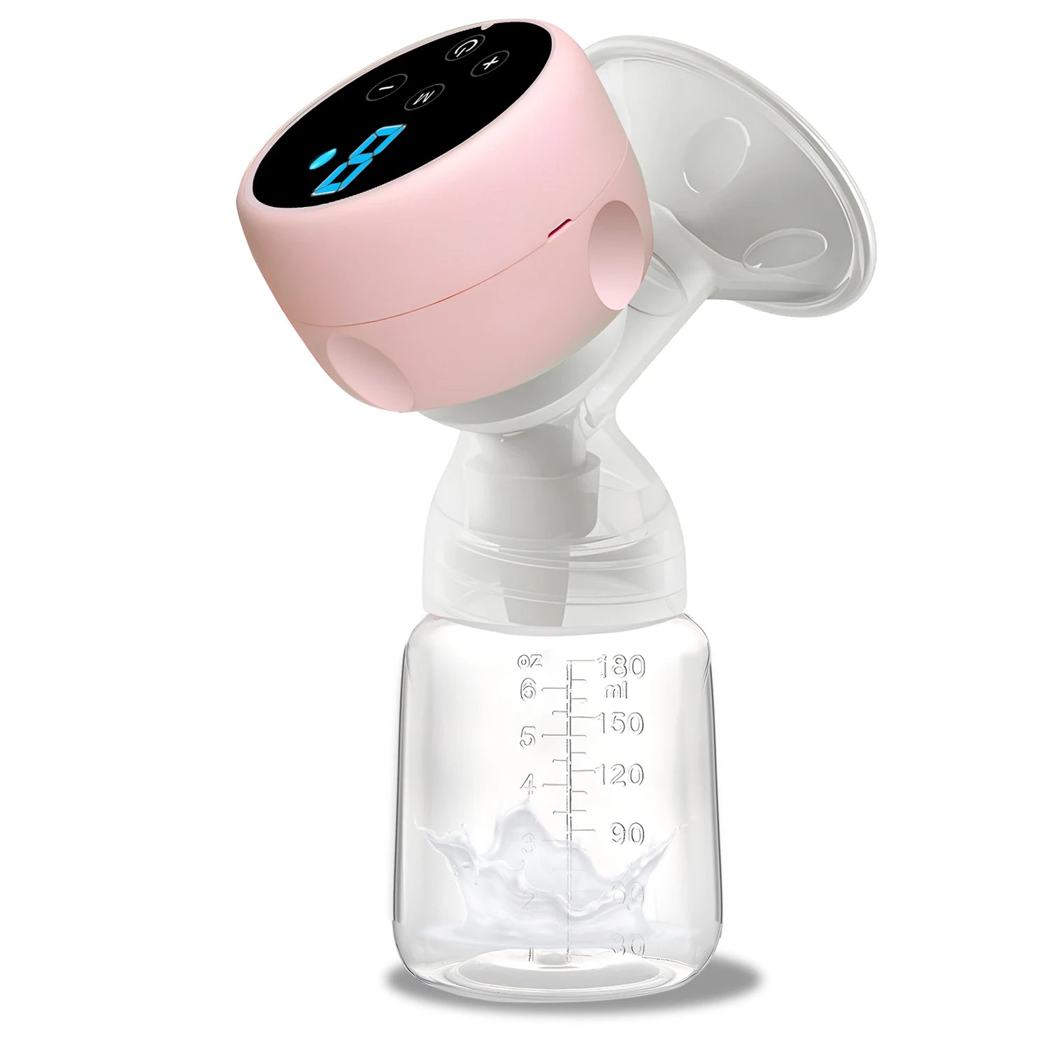 Intelligent Electric Breast Pump - High Suction Painless Silent Milk Extractor for Postpartum Breastfeeding, Integrated Design