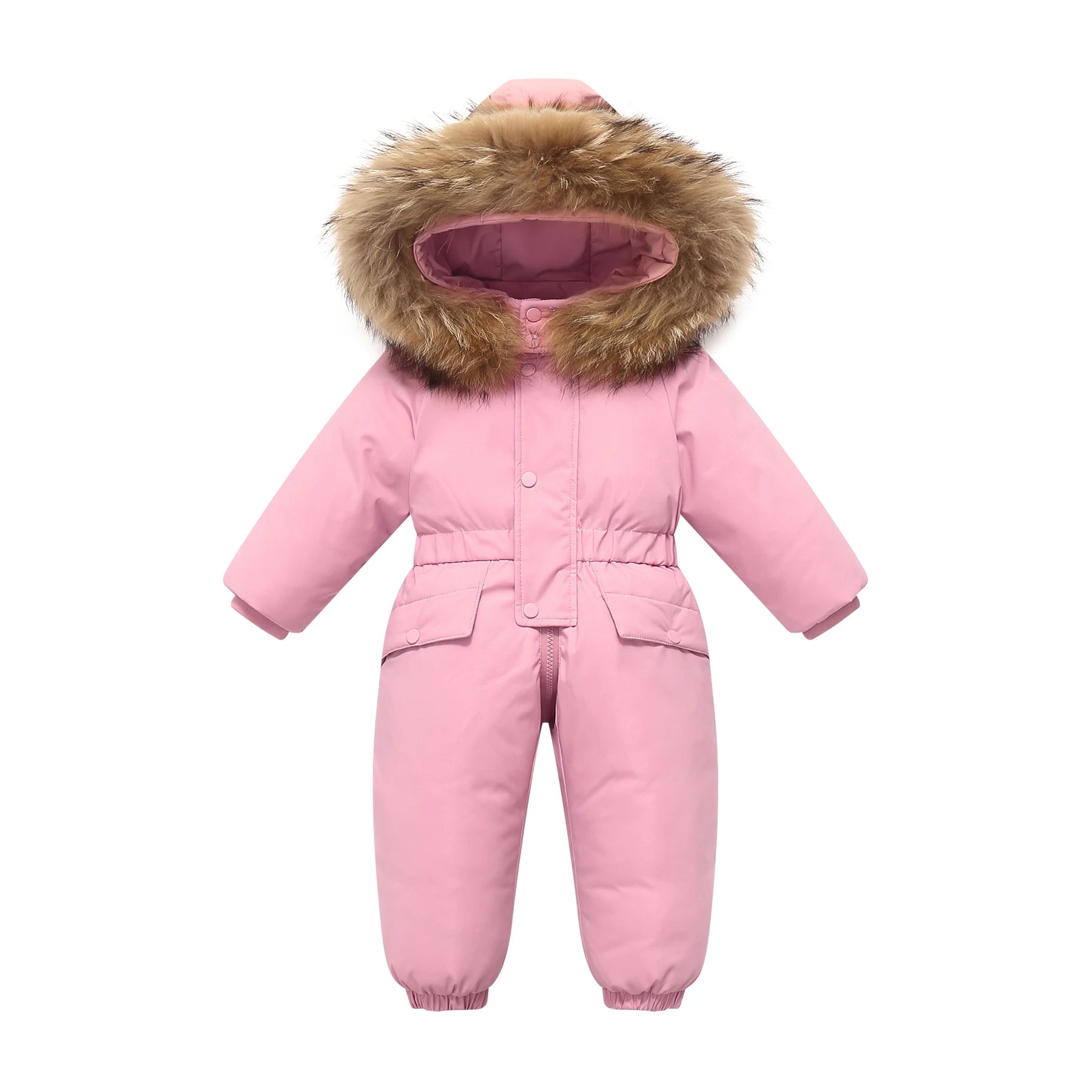 -30 winter snow overalls clothing clothes snowsuit duck down jacket kids girl coat Park infant boy jumpsuit baby toddler romper