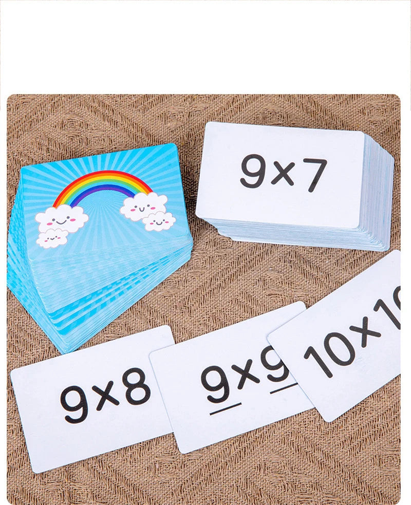 99 Multiplication Board Game Wooden Montessori  Kids Learning Educational Toys Math Counting Hundred Board Interactive Thinking