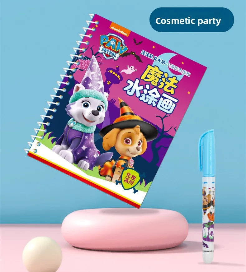 Paw Patrol Chase Reusable Coloring Book Magic Water Painting Books Sensory Children Early Education Toys Water Drawing Book Toy