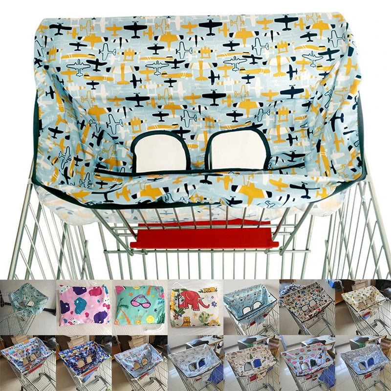 Infant Trolley Cover Supermarket Grocery Shopping Cart Cover Baby Seat Pad Kids Portable Traveling  Anti-dirty Seat Cushion