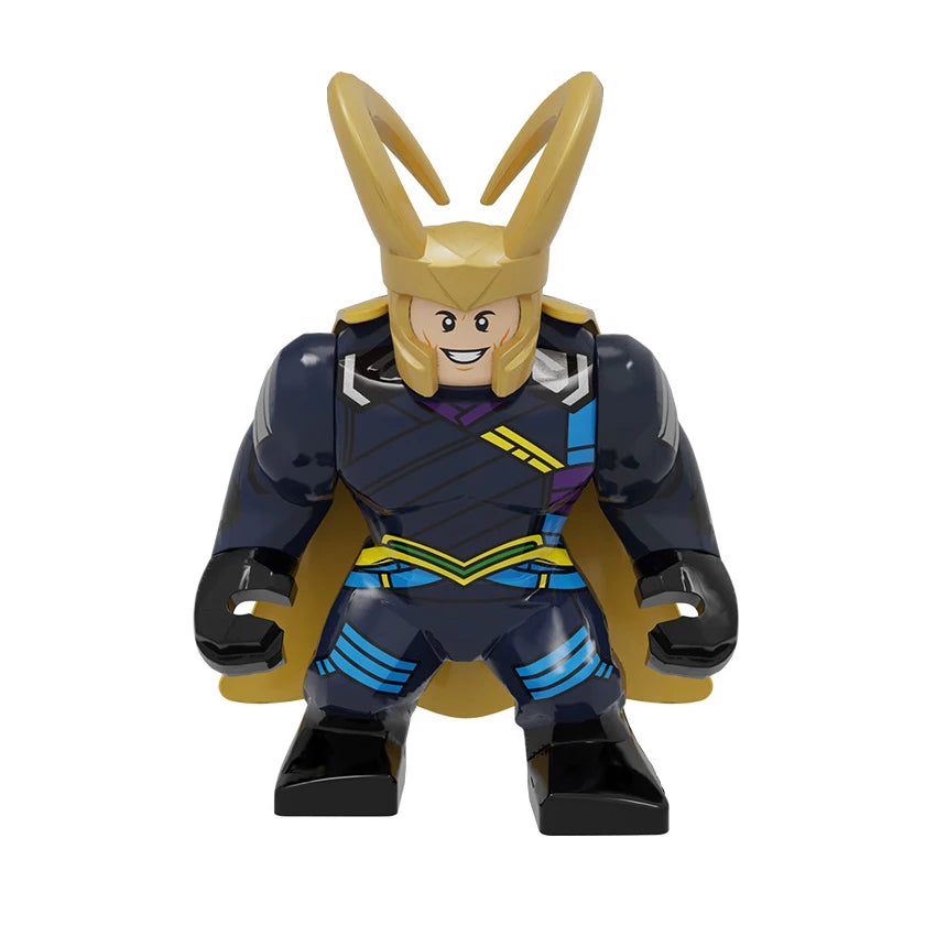 Hot Marvel movie Avengers DIY superhero 3D model character set building block assembly toy children's birthday gift boy girl