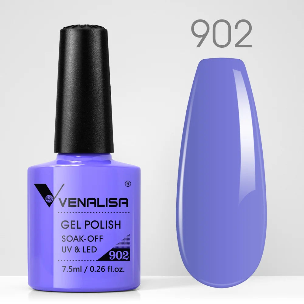 VENALISA Nail Gel Polish Full Coverage Holographic Camouflage Nail Varnish Manicure Lacquer Polish Soak Off UV LED Lacquer 7.5ML