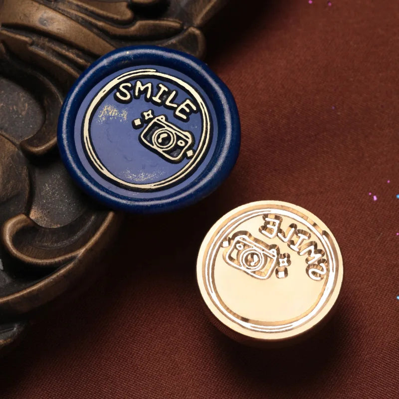 English Blessings Seal Head Wax Stamp Envelope Sealin Greeting Card Gifts Wedding Invitation,Thank You/Good Luck/Best Wishes