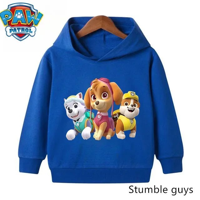 Paw Patrols Hoodie Kids Sweatshirt Cute Anime Hoodie Cashmere Boys Clothes Girls Tops Pokemoned Clothes