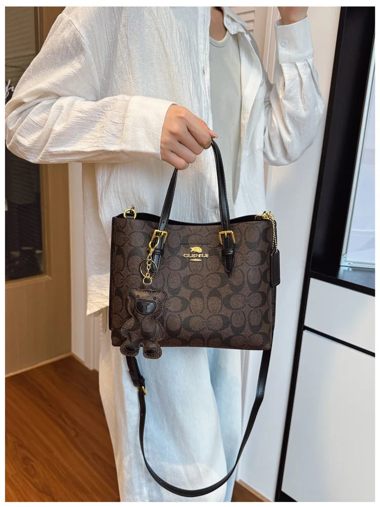 Designer New Luxury Fashion Handbag Women Casual Large Capacity Tote Bag Trendy Print Shoulder Crossbody Purse