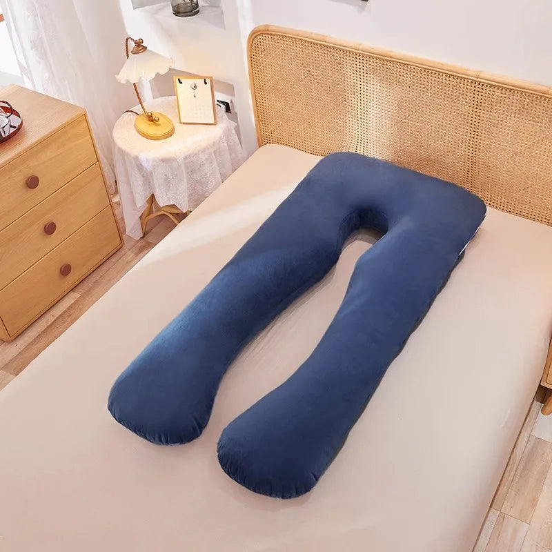 Pregnancy Pillow Back Support Pillow for Pregnant Women Multi-functional U-shape Pillow Full Body Pillow Bedding Long Pillow