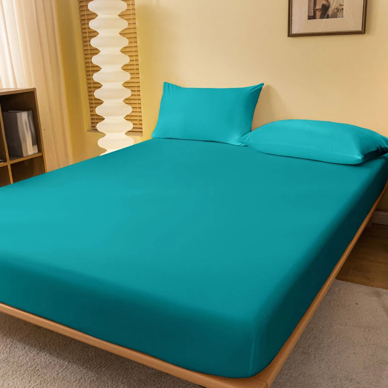 1 piece of solid color matte bed sheet, solid color bed cover for bedroom, bedding (excluding pillowcases)