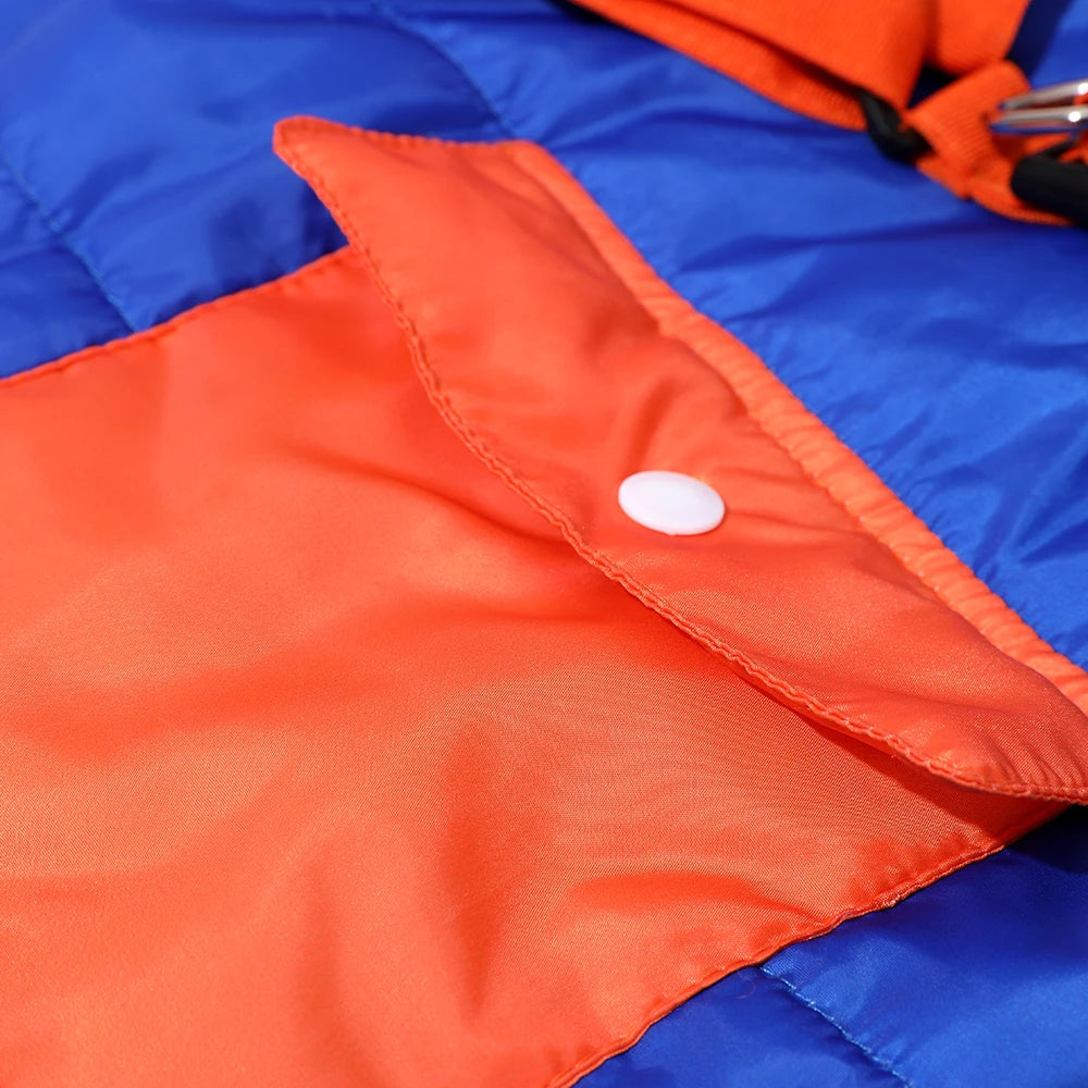 Warm Dog Coat For Autumn Winter Windproof Dogs Jacket With Harness Outdoor Waterproof Puppy Jacket For Small Medium Dogs Bulldog