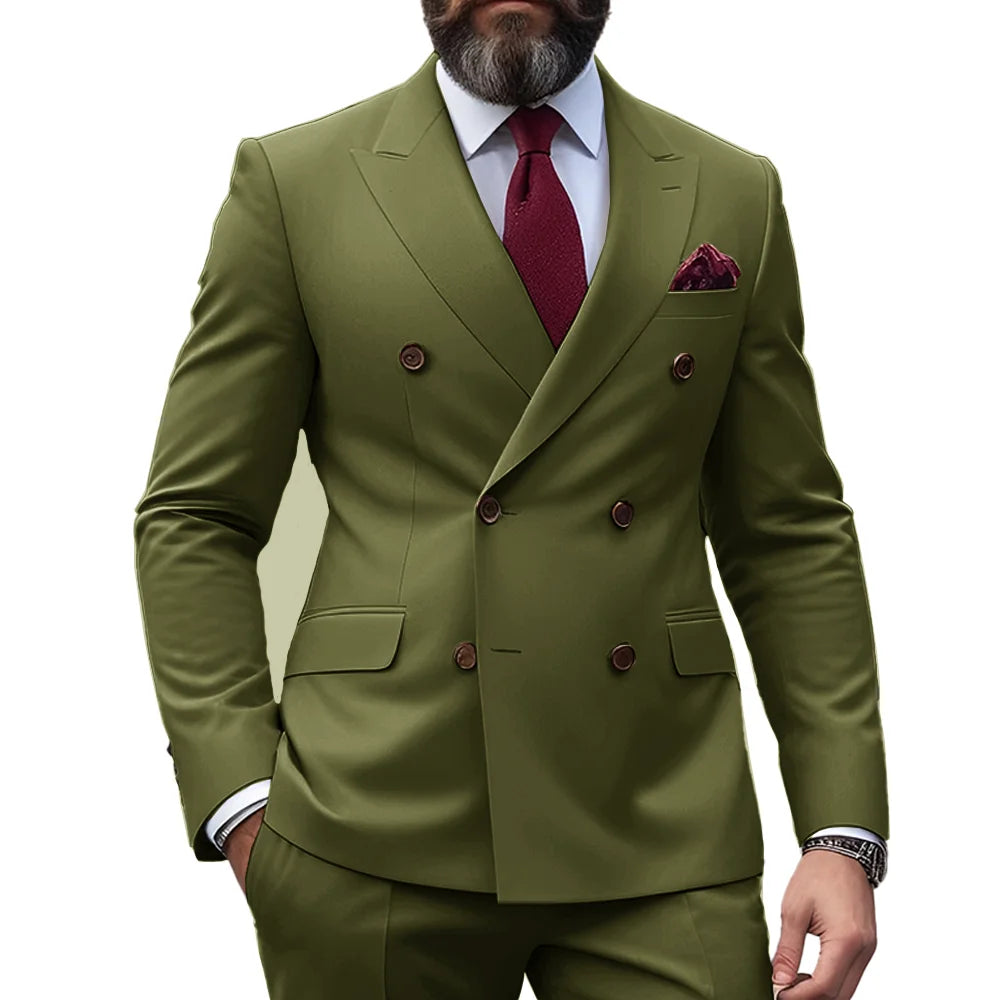 Ensemble de costume 2 pièces double boutonnage