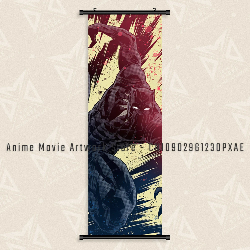 Marvel The Avengers Wall Art Scrolls Pictures Movie Characters Poster Hanging Painting Iron Man Canvas Print Home Decor Mural