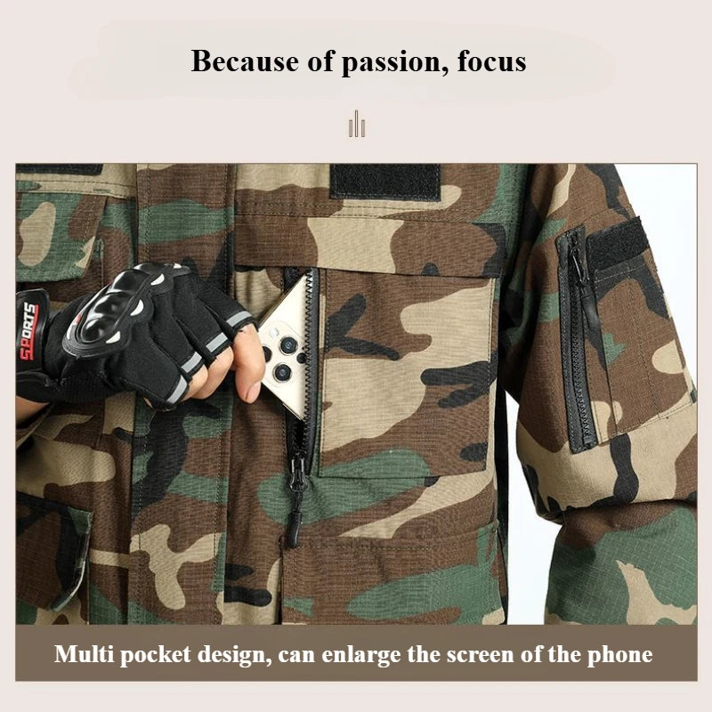 Ensemble de Travail Extérieur uniforme respirant  Camouflage Printemps