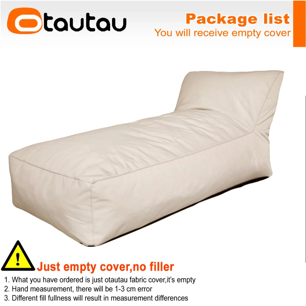 OTAUTAU Outdoor Oxford Bean Bag Lounger Cover Swim Pool Float Sofa Bed Pouf SF508【No Filler!Need To Buy Filler By Yourself !】