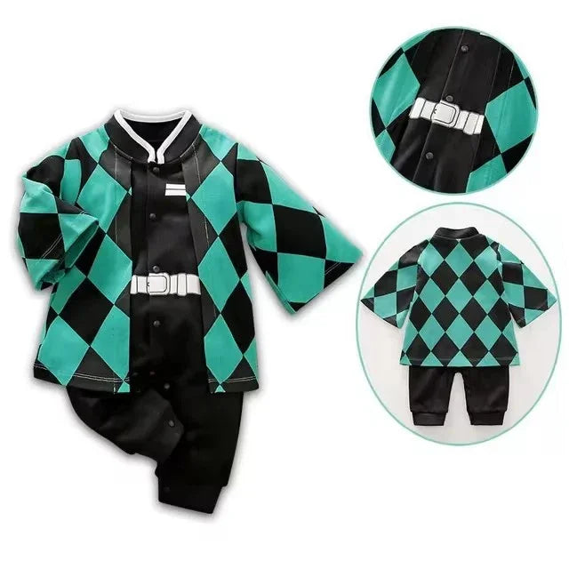0-18 Months Anime Baby Rompers Newborn Cosplay Costume Infant Cotton Clothes Boys Girls Kids Outfit
