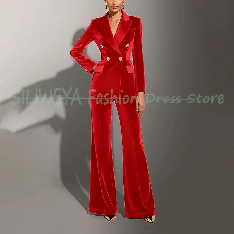 Ensembles femmes velours vert