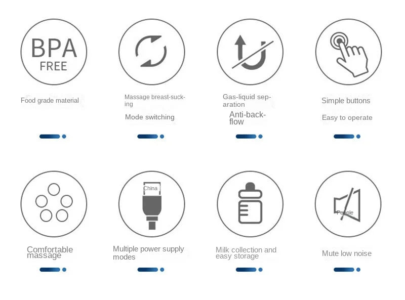 New Portable Electric Breast Pump Silent  Hands-Free Newborn Comfort Milk Extractor Automatic Milker BPA Free Breastfeeding