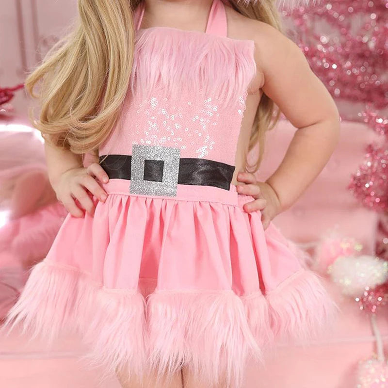 Toddler Baby Girls Christmas Dress Santa Claus Xmas Suit Baby Girl Christmas Outfit Princess Tulle Dresses