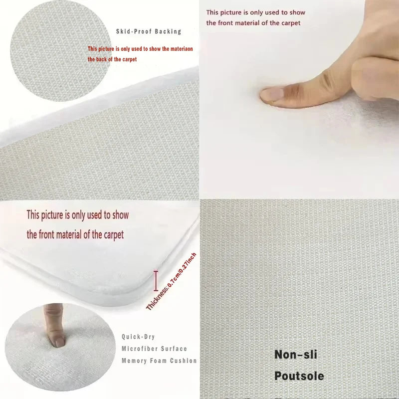 VIKAMA New Style Tableware Kitchen Floor Mat That Absorbs Water Long Strip For Bedroom Floor Living Room Carpet Home Decoration