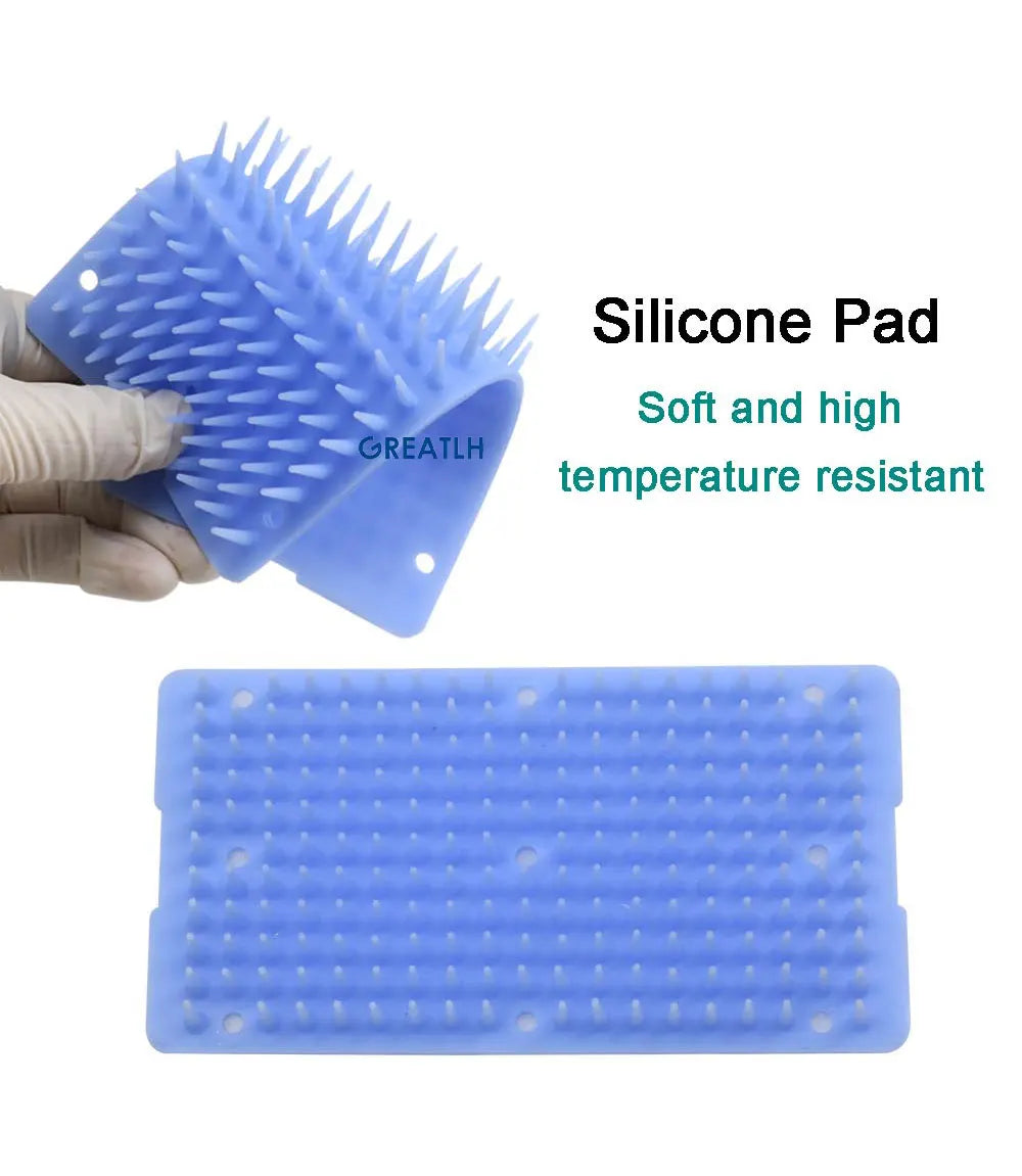 Disinfection Box Sterilization Tray Box Case with Silicone Pad Autoclavable Box