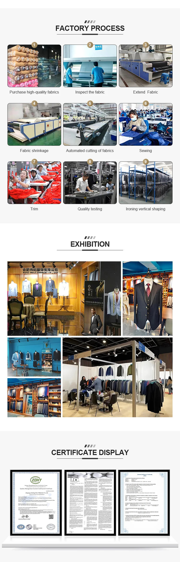 Costumes blanc 3 pièces pour hommes