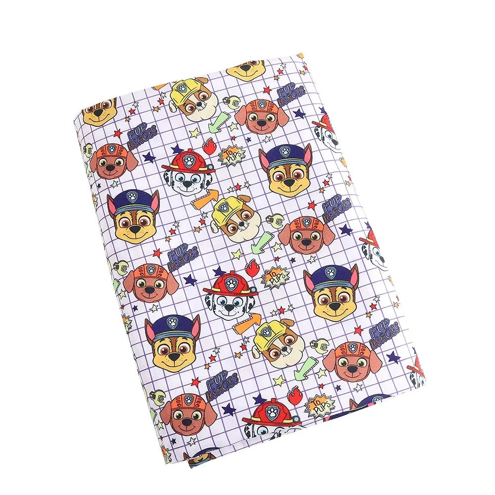 Paw Patrol Polyester Cotton Fabric Sewing Material For Clothes Dress Decor DIY Patchwork Quilting Material