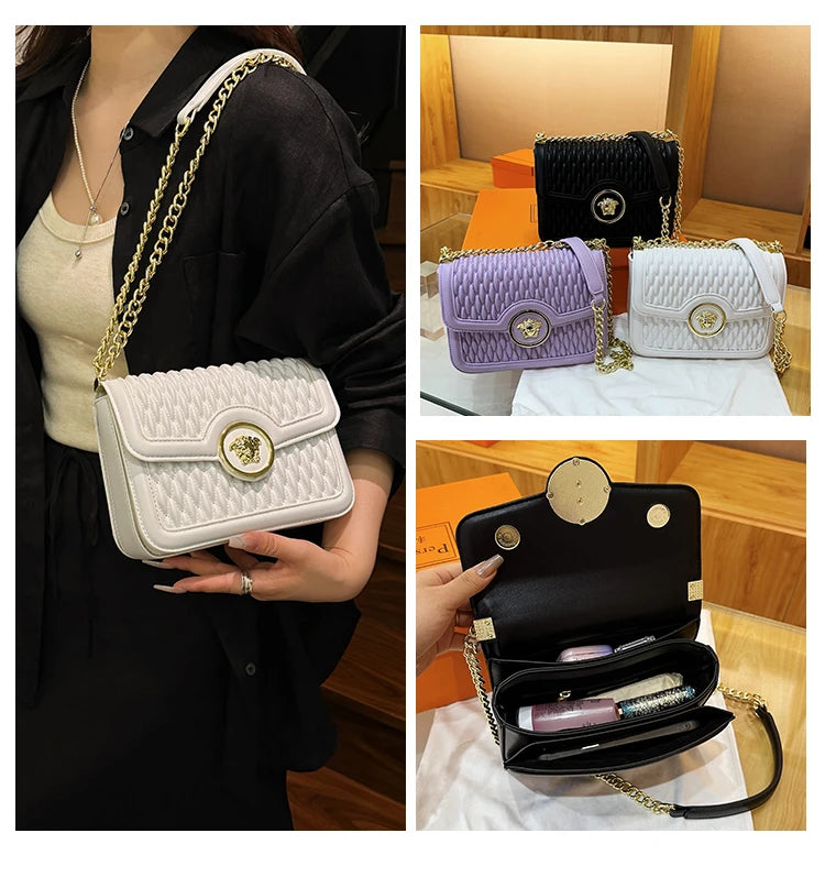 Leather Crossbody Bag Women's Shoulder Bag Messenger Bag Tote Bags Classic Elegant Luxury Brand